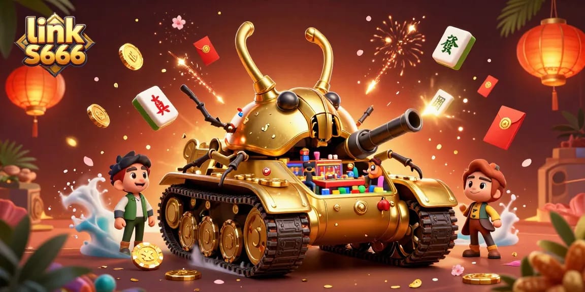 Engage with the exciting link S666 casino in a vibrant scene featuring a golden beetle tank.