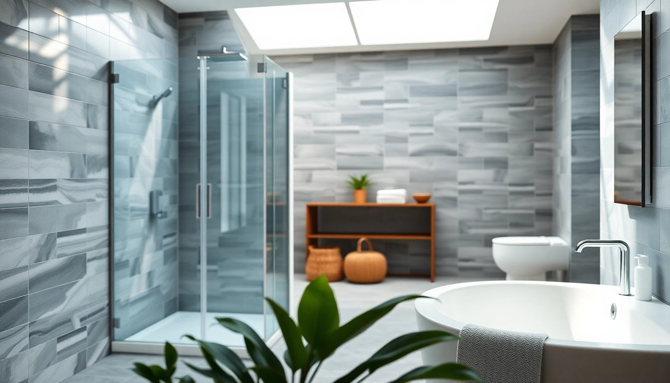 Große Ansicht der sonni Duschkabine 100x100 mit modernem Design in stilvollem Bad.