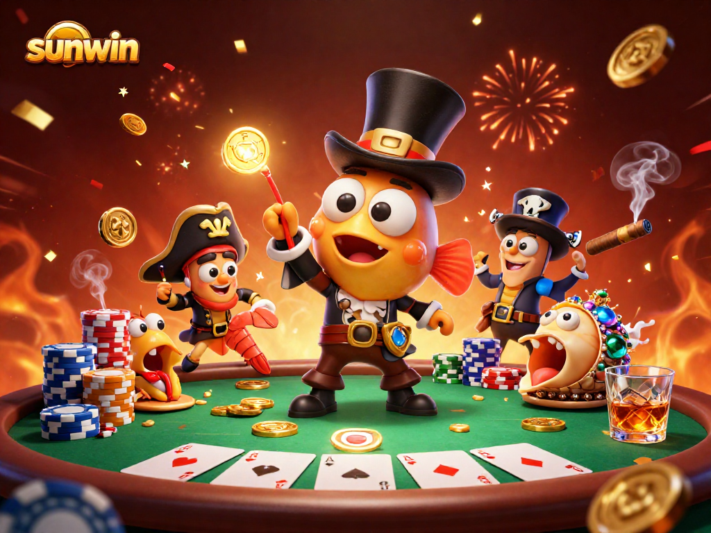 Experience thrilling wins with sunwin's anglerfish and friends at a vibrant casino.