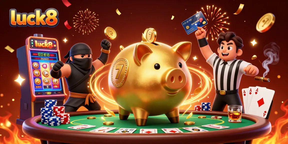 Experience thrilling gaming action with luck8 at an exciting slot and poker scene