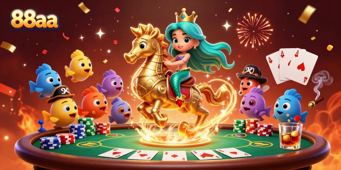 Engage in thrilling games at 88aa with vibrant casino action surrounded by charismatic characters.