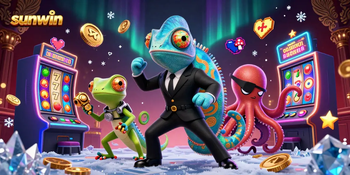 Experience thrilling gameplay at Sunwin with vibrant slot games featuring lucky 7s and animated rewards.