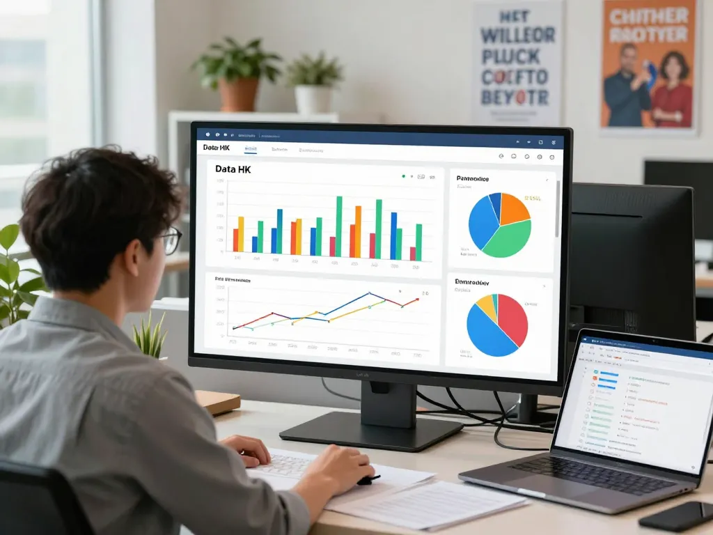 Dashboard analisis Data HK yang menampilkan hasil dan tren lotere secara real-time.