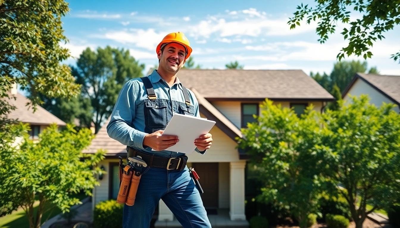 Roofing contractor inspecting a residential roof, ensuring quality and safety.