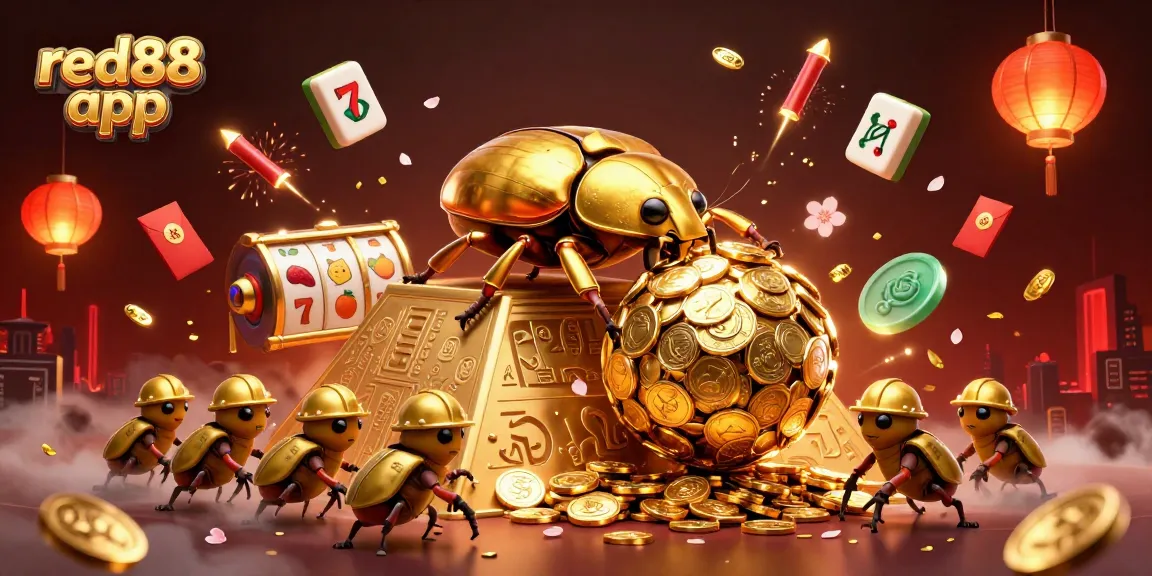 Experience thrilling gameplay with red88 app featuring vibrant 3D casino elements.