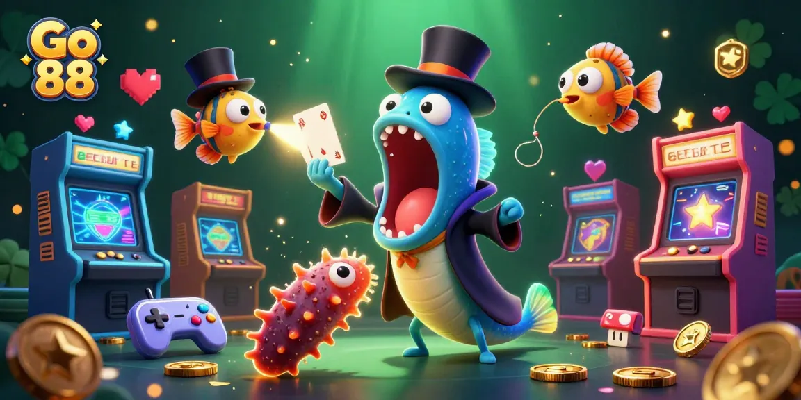 Experience thrilling gaming action with Go 88, showcasing a magical underwater casino adventure.