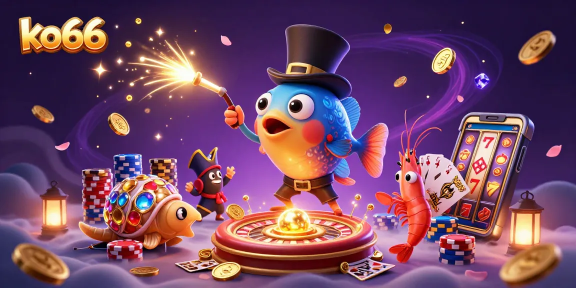 Win big at ko66 with a vibrant underwater casino adventure featuring whimsical characters and sparkling treasures.
