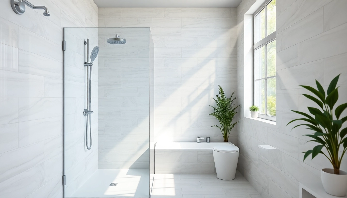 Genießen Sie die luxuriöse sonni Duschkabine in einem modernen Badezimmer mit eleganten Oberflächen.