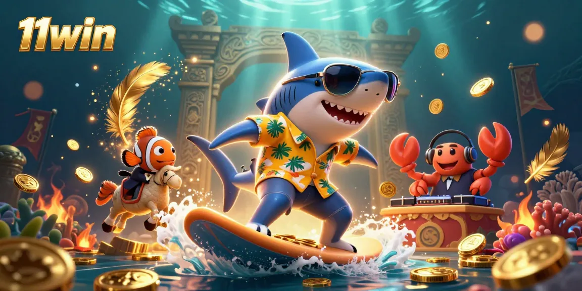 Experience thrilling wins with 11win featuring a unique underwater casino scene.