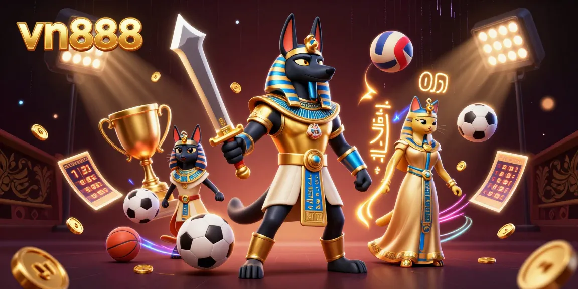 Bet on vn888 to experience thrilling sports betting with dynamic elements in a vibrant casino scene.